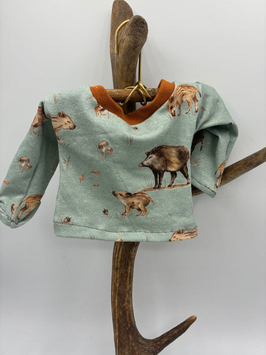 Langarm-Shirt Wildschwein