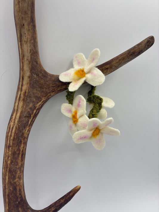 Blüten-Haarkranz weiß