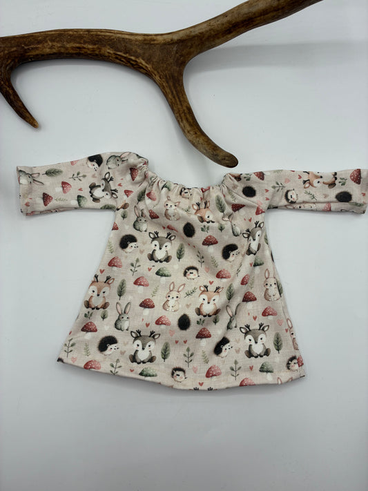 Langarmkleid Waldtiere