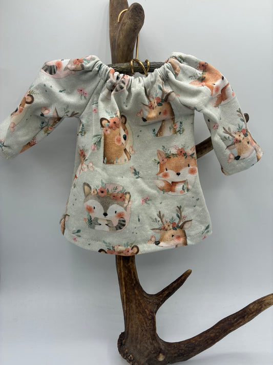 Langarmkleid Rehe